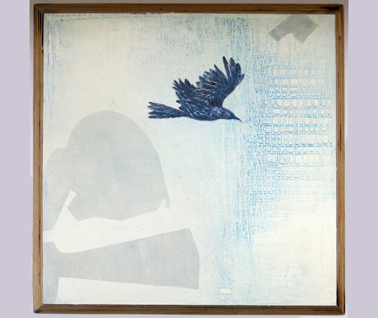 As the crow flies,
28 x 28cms, oil on plywood panel As the crow flies