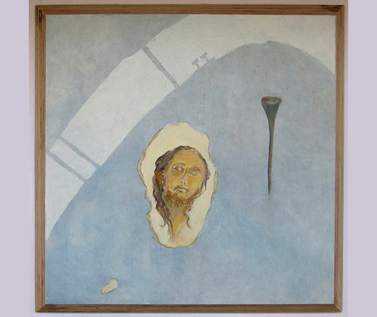 From Lamare, Johns to Viguera and back,
28 x 28cms, oil on plywood panel From Lamare, Johns to Viguera and back