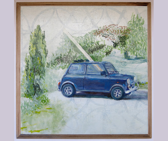 From Ranahan to Burke and Corbal,
28 x 28cms, oil on plywood panel From Ranahan to Burke and Corbal