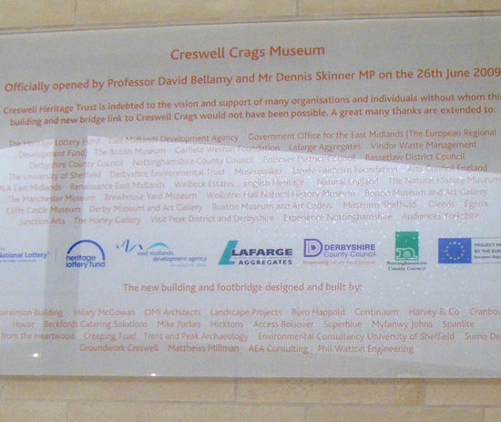 Info panel at Creswell
