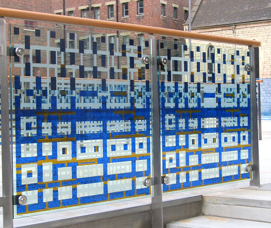 Closeup of the Gloucester Docks balustrade